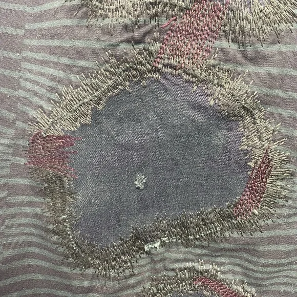 Vintage Y2K Custo Barcelona distressed low rise chino maxi skirt green stripe XS - Picture 3 of 10